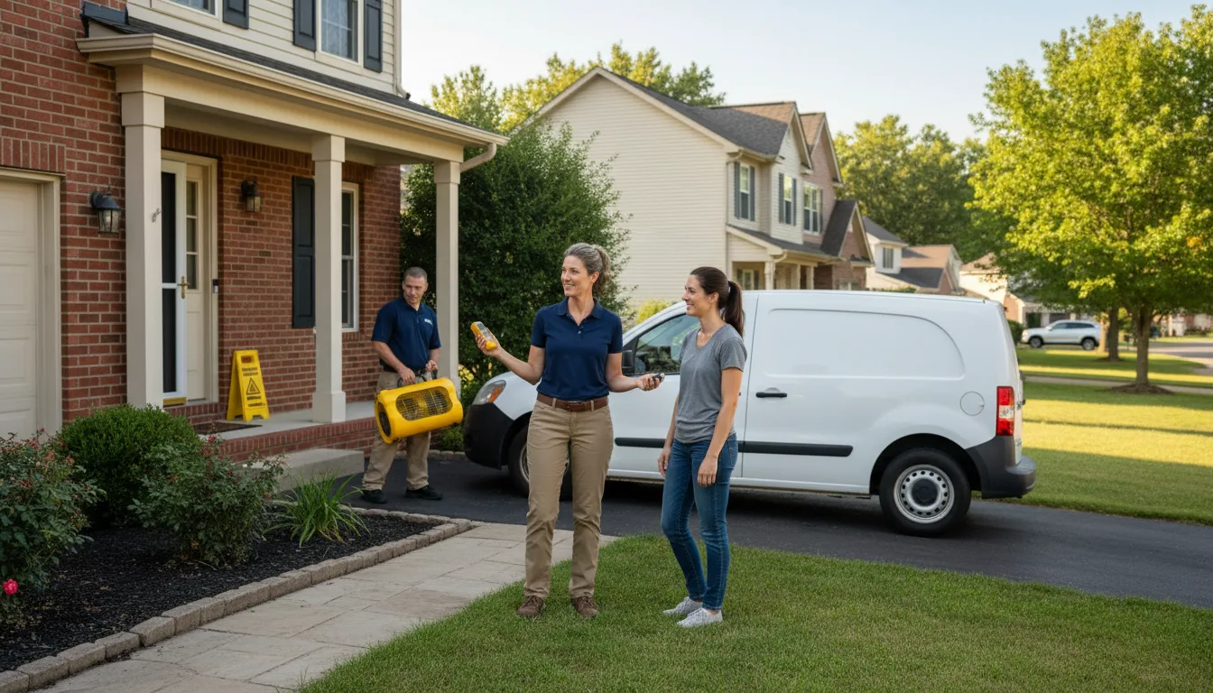 Water restoration image for Dehumidification And Cleanup Services in Wellston, OK